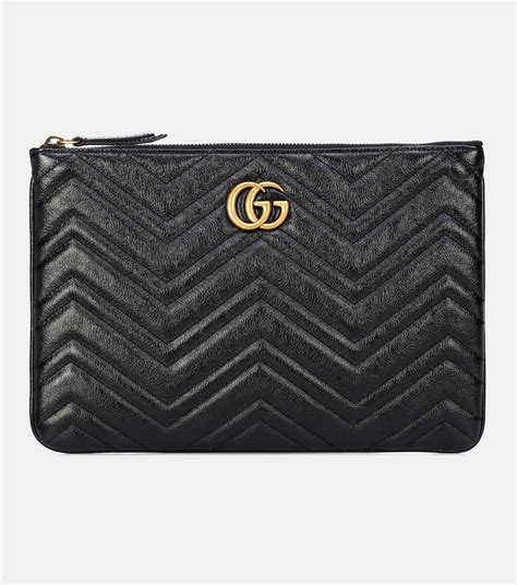 gucci marmont black clutch|Gucci Marmont clutch black.